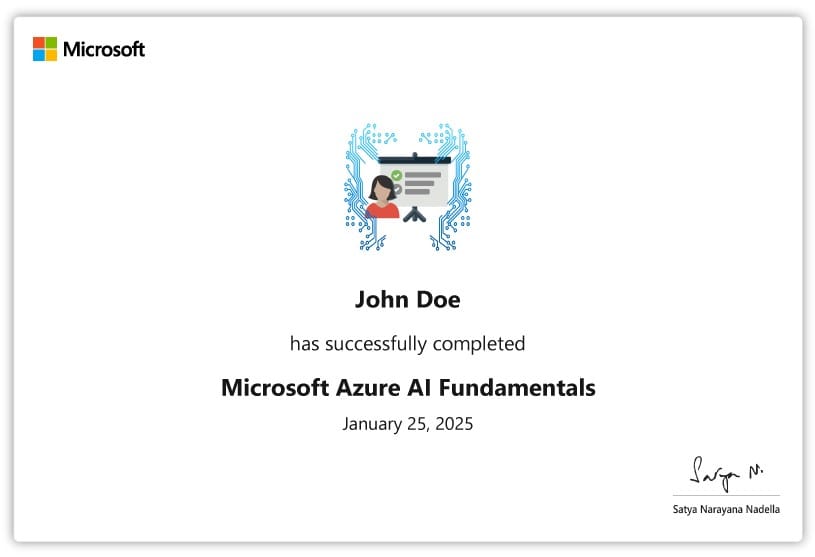 Microsoft Certificate